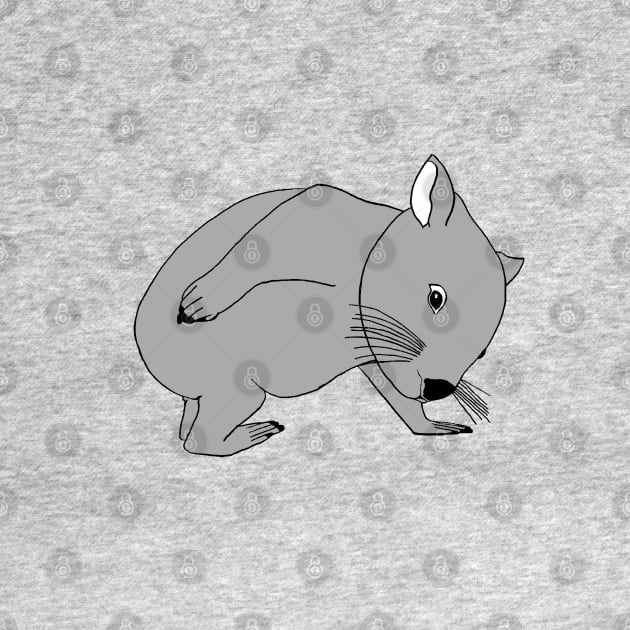 Wombat with an Itch by topologydesign